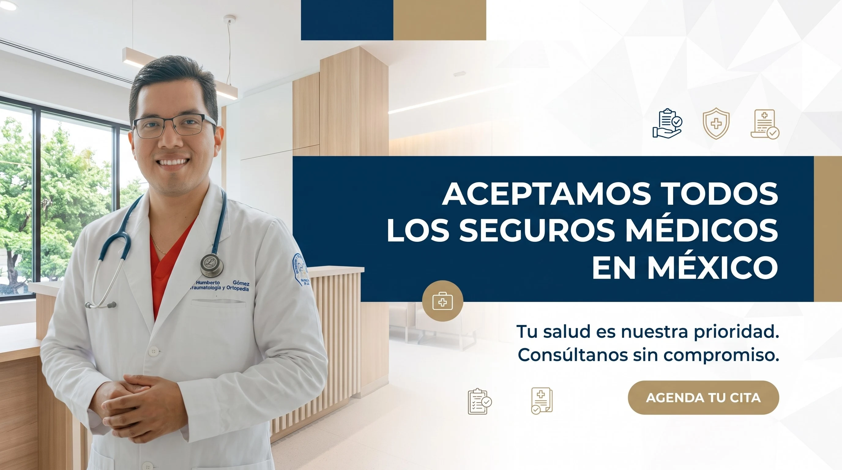 Atención médica y asesoría con seguro de gastos médicos mayores con el Dr. Humberto Jesé Gómez